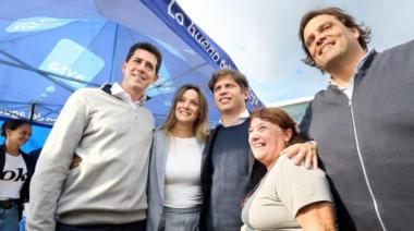 Wado de Pedro, Kicillof y Galmarini inauguraron de una red cloacal en Pablo Podestá