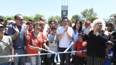 Malvinas Argentinas: Nardini inauguró la Plaza “Martín Figueroa”