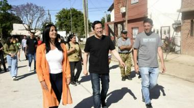 Malvinas Argentinas: Nardini y Correa inauguraron un nuevo pavimento en la localidad de Tierras Altas