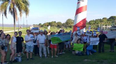 Vecinos se manifestaron contra la construcción de un barrio cerrado en Martínez