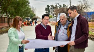 Nardini visitó una obra articulada con el sector privado