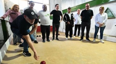 Nardini arrimó la bocha por el deporte social y los clubes de barrio