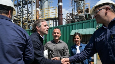 Achával recorrió las instalaciones de otra empresa en el Parque Industrial de Pilar