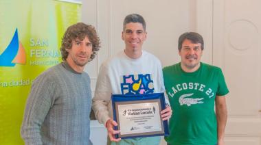Matías Lucuix, DT de la Selección Argentina de Futsal, fue reconocido por el municipio