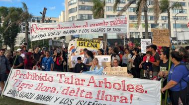 Movilización de vecinos de Tigre por el avance de un desarrollo inmobiliario