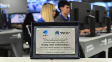 Vicente López recibió un reconocimiento internacional por utilizar la IA en seguridad