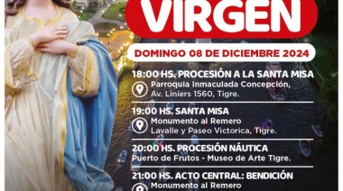 El Municipio de Tigre se prepara para vivir la 75° celebración del Día de la Virgen