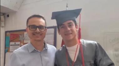 Franco Colapinto se egresó del colegio secundario en Pilar