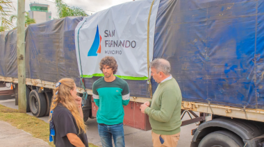 El Municipio de San Fernando envió dos camiones con ayuda para Bahía Blanca