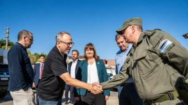 Valenzuela y Bullrich participaron de la llegada de más fuerzas federales en Fuerte Apache