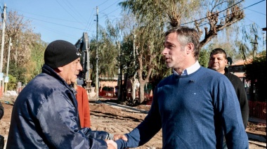 Achával supervisó las obras que transforman Pinazo y mejoran la calidad de vida en Del Viso