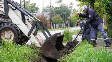 Ante las fuertes lluvias, el Municipio se encuentra trabajando en todo el distrito