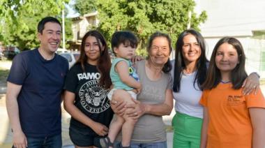 Nardini y Correa inauguraron obras de pavimento e hidráulicas en Grand Bourg