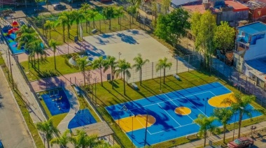 San Fernando inauguró la plaza renovada de Villa Hall y Don Mariano