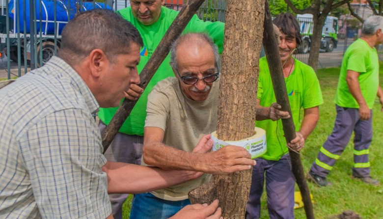 San Fernando homenajeó a las víctimas de la dictadura plantando árboles