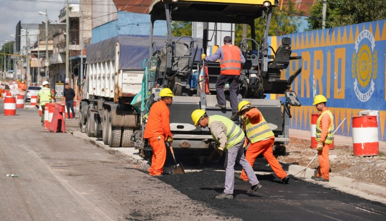 Avanzan las obras de remodelación de avenidas en San Martín