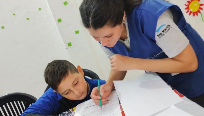 San Martín relanzó un programa de apoyo escolar para acompañar a alumnos de primaria y secundaria