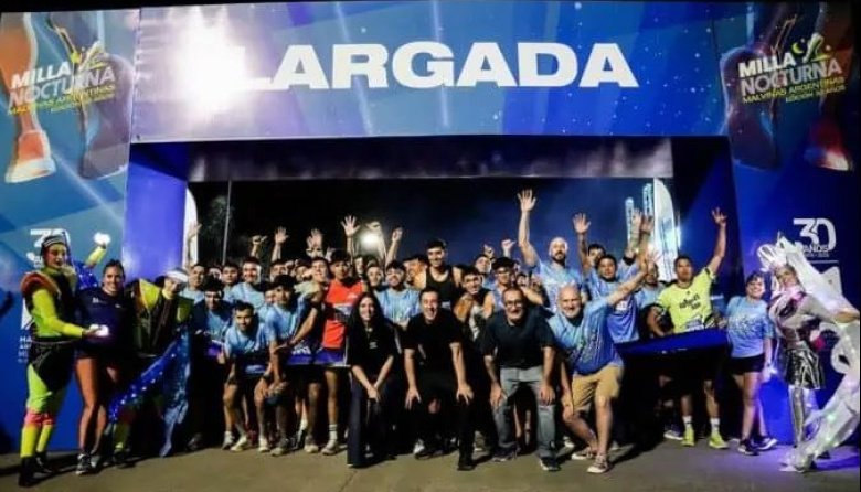 Más de ocho mil personas participaron de la 3ra Milla Nocturna de Malvinas Argentinas