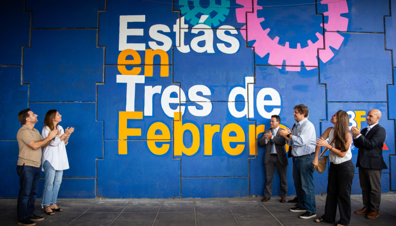 Se inauguro el nuevo mural cultural de 3 De Febrero