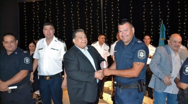 Ishii en el aniversario de la creación de la policía bonaerense