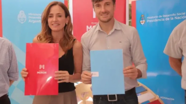 Ghi y Tolosa Paz firmaron un convenio para la construcción de un nuevo Espacio de Primera Infancia en Morón