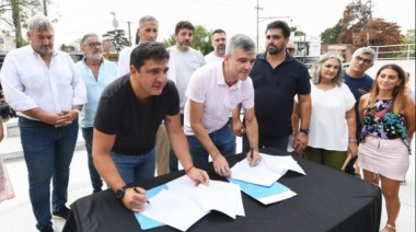 Zabaleta y Marinucci inauguraron obras en Hurlingham