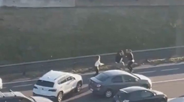 Violenta pelea entre conductores en plena Panamericana tras una discusión de tránsito