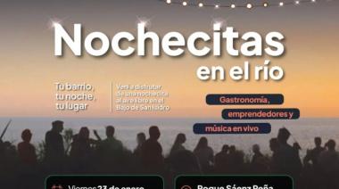 San Isidro estrena “Nochecitas en el Río”, feria, food trucks y música en la costa