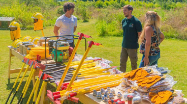 San Fernando asistió a los Bomberos de Chubut con una donación de equipamiento operativo