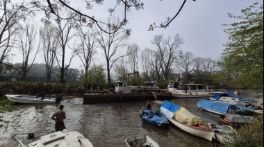 San Isidro retiró una draga varada desde 2016 y avanza en la reconexión con la costa