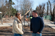 Soledad Peralta recorrió las obras del Paseo Villa Rosa: “Este lugar va a transformar por completo la localidad”