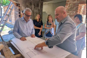 Julio Zamora supervisó los trabajos de ampliación en el Jardín de Infantes N°935 de Troncos del Talar